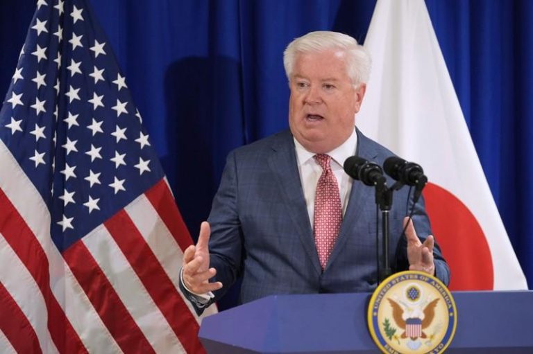 美国驻日大使葛拉斯（George Glass）。美联社