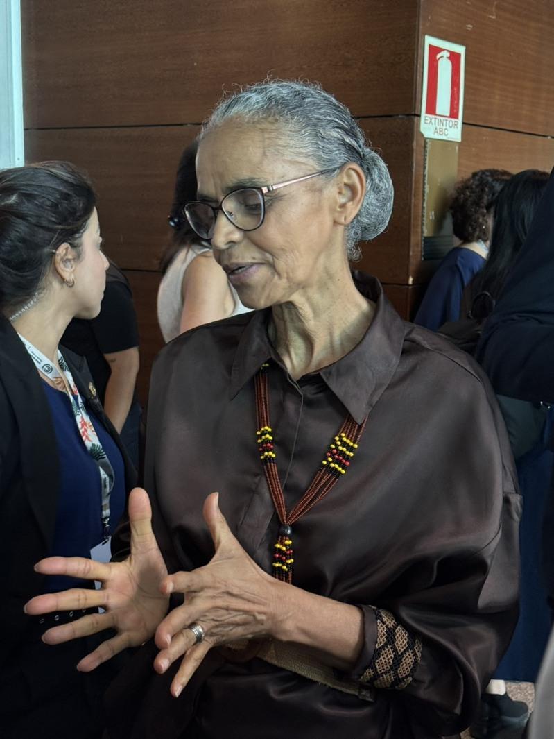 巴西环境部长席瓦(Marina Silva)。记者洪欣慈/摄影