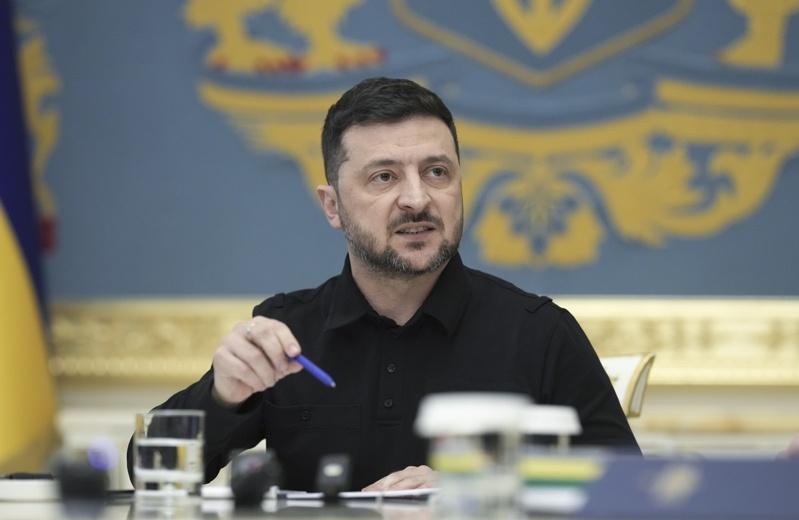 乌克兰总统泽伦斯基（Volodymyr Zelensky）。欧新社