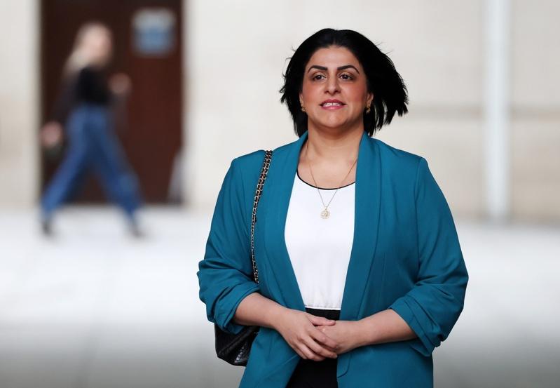 英国内政大臣马穆德指出非法移民「正在撕裂我们的国家」。(欧新社)