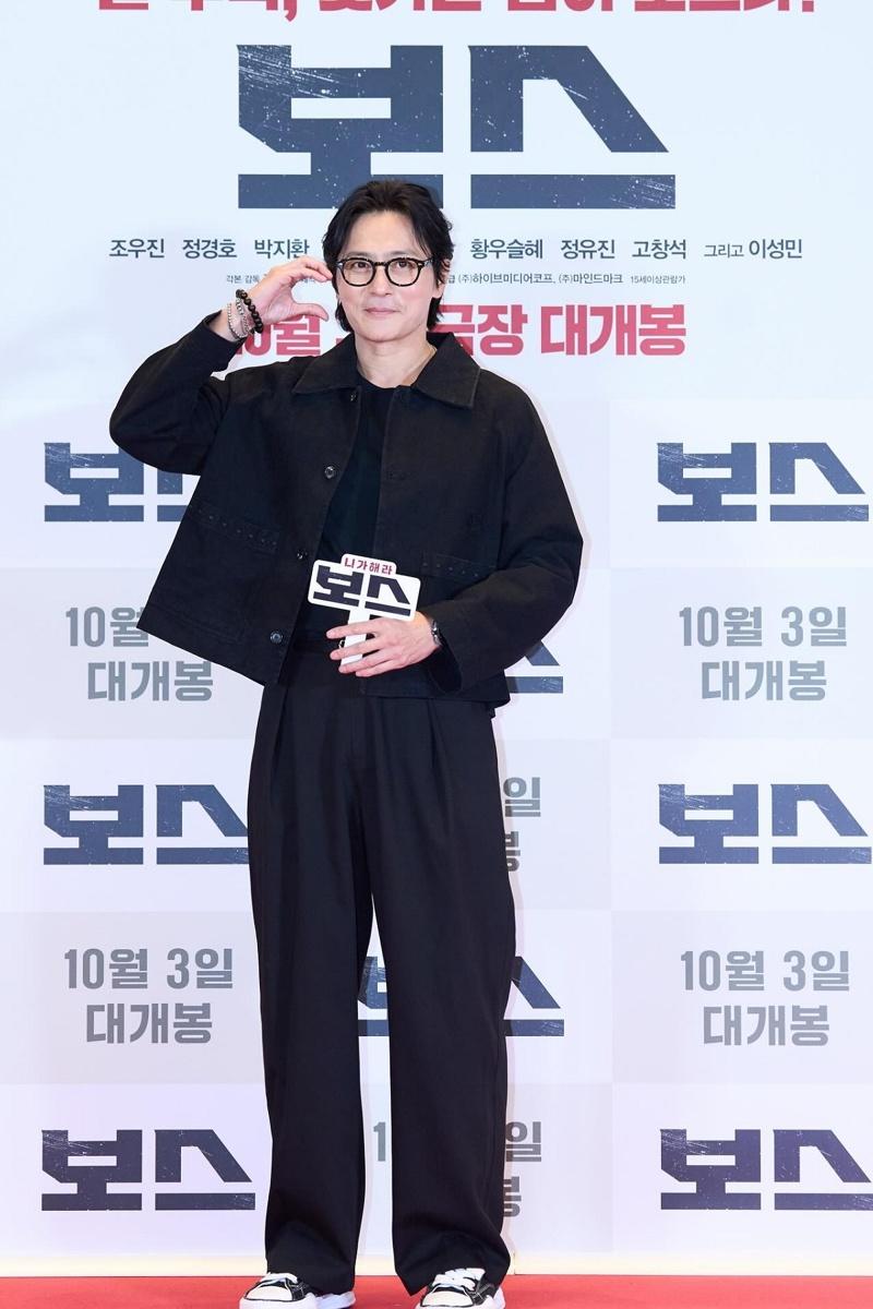 张东健现身「谁想当老大」试映会。(图/采昌提供)