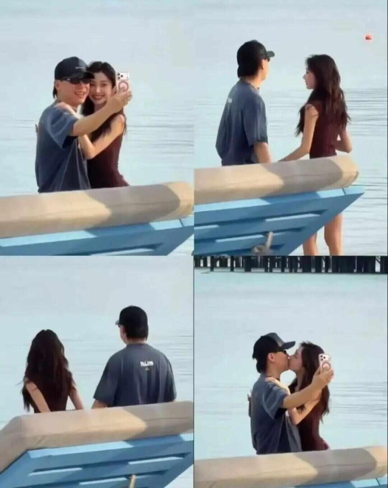 易梦玲称海边热吻视频是AI 胡彦斌打脸:没想瞒着恋情 网友拍到胡彦斌和易梦玲在海边热吻合影视频。(取材自微博)