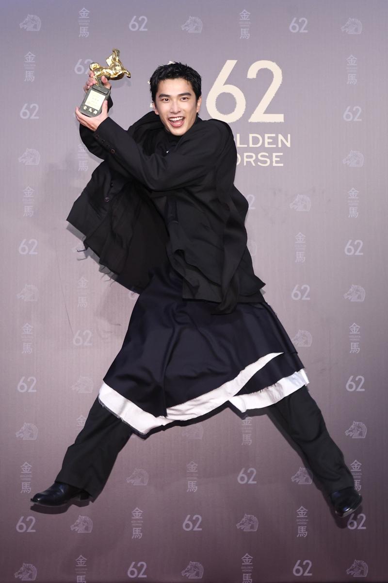最佳男配角曾敬骅。(本报系金马采访团队/摄影)