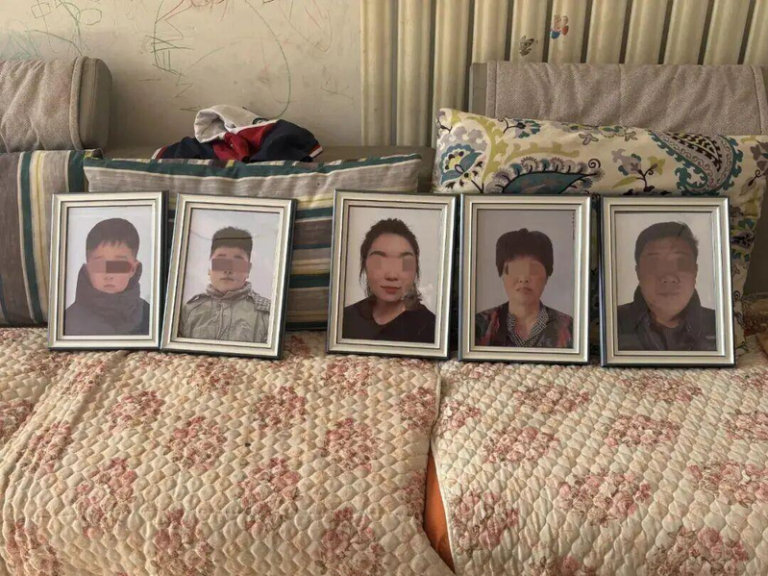 李先生一家五口惨被邻居杀害。（取材自大河报）