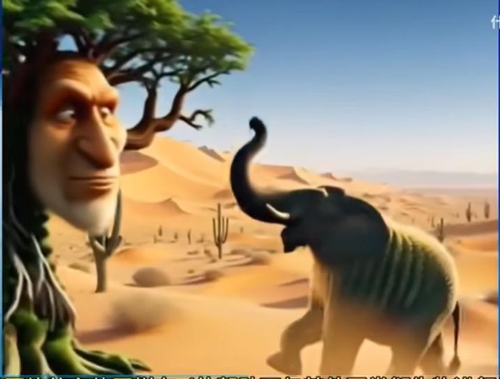 AI山海经在网络上暴红,甚至渗透到低龄群体中。(视频截屏)