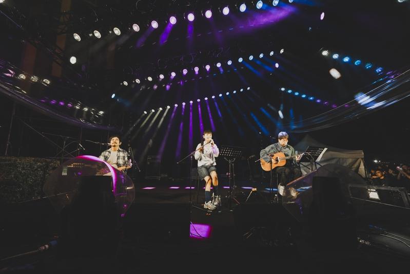 林忆莲虽然感冒导致喉咙沙哑，但一开口音色仍相当有水准。图／简单生活节提供