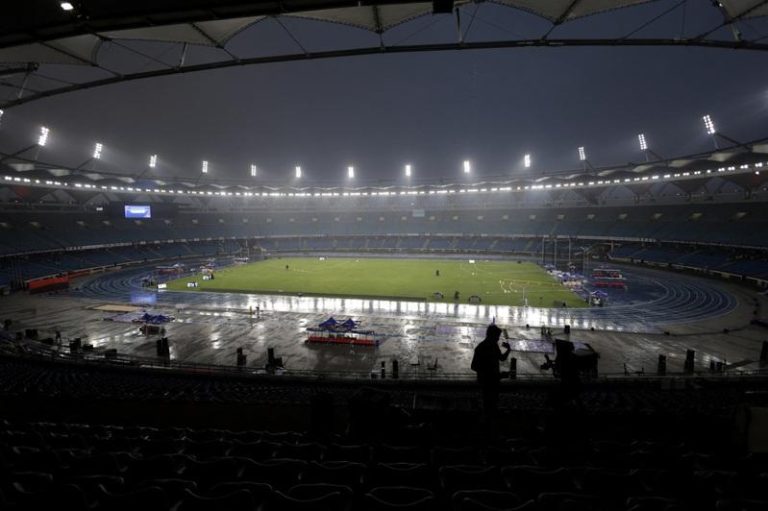图为今年9月底在新德里的尼赫鲁体育馆（Jawaharlal Nehru Stadium）举办的帕拉运动员世界田径锦标赛。路透