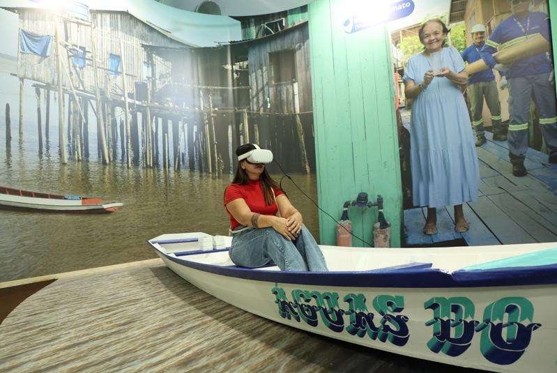 联合国气候变化纲要公约第30次缔约方大会于巴西贝伦正式开幕，COP30绿区设立主题展馆，盼唤醒参观者为下一代拯救地球。（记者潘俊宏／摄影）