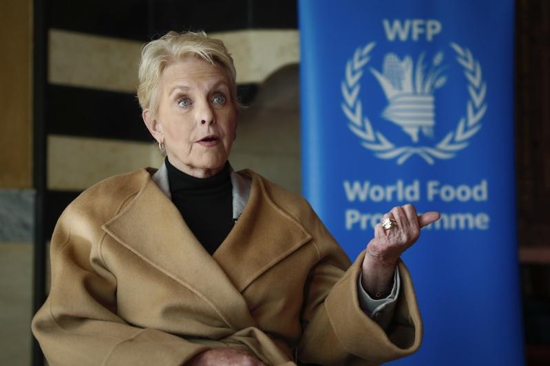 世界粮食计划署运行主任马侃(Cindy McCain)。美联社