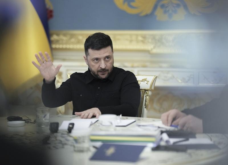 乌克兰总统泽伦斯基。(欧新社)