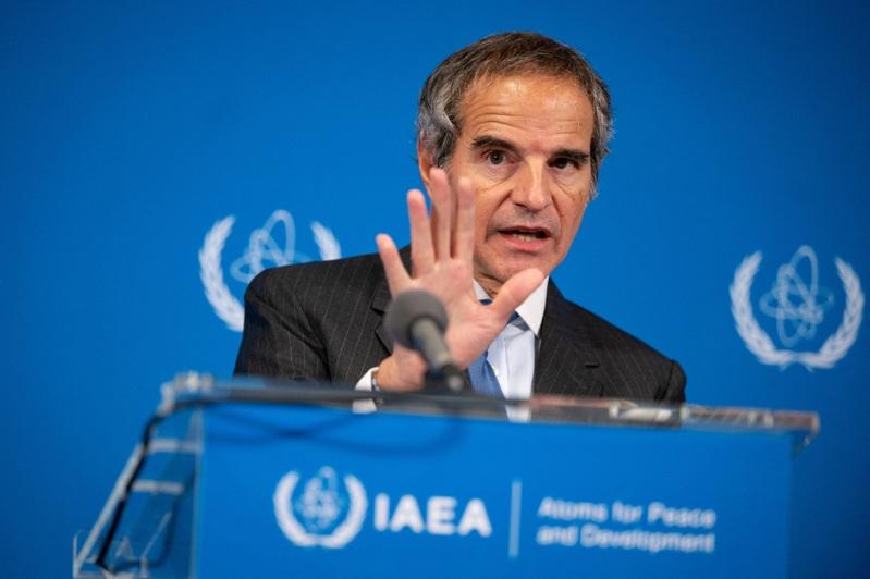 国际原子能总署(IAEA)20日通过一项决议,敦促伊朗依据联合国相关决议,向该机构提供与其核子计划有关的资讯及进一步准许查核。图为IAEA署长葛罗西(Rafael Grossi)。路透