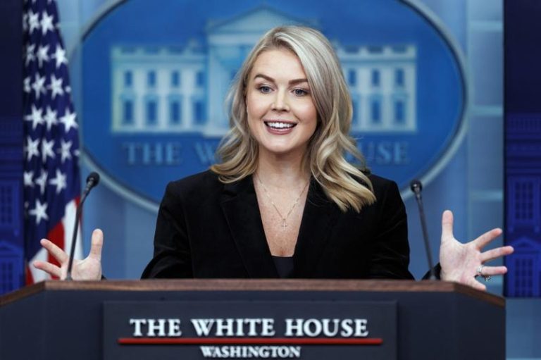 白宫发言人李维特（Karoline Leavitt）。欧新社