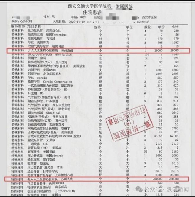 患者实际被植入了两个心脏瓣膜。(取材自浪潮新闻)