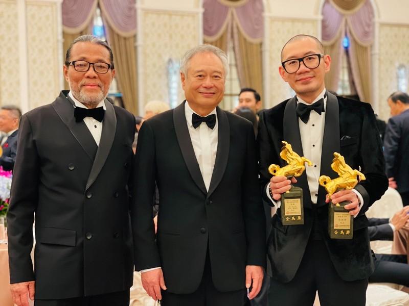 张吉安和范冰冰在金马后台视频。（金马奖官方摄影李开明提供）