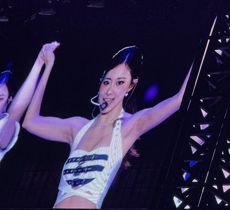 子瑜今天绑起马尾更可爱。图/读者提供