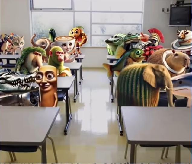 AI山海经在网络上暴红,甚至渗透到低龄群体中。(视频截屏)