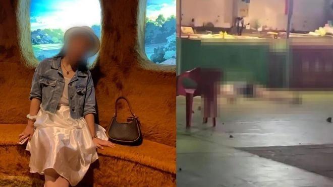 被害者生前照片以及被害现场。(取材自极目新闻)