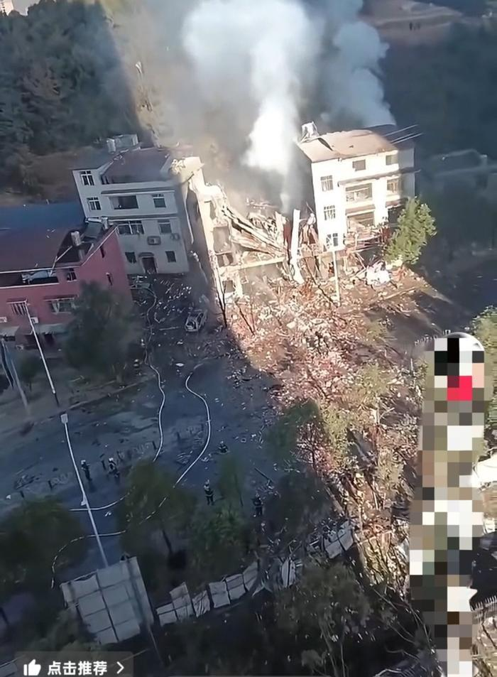 烟花店爆炸威力惊人。(取材自新黄河)