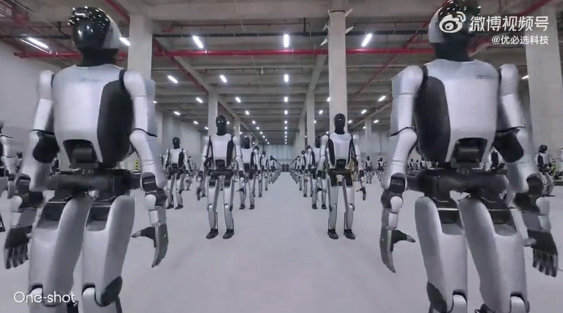 中国机器人公司优必选发布的机器人视频。(视频截屏)