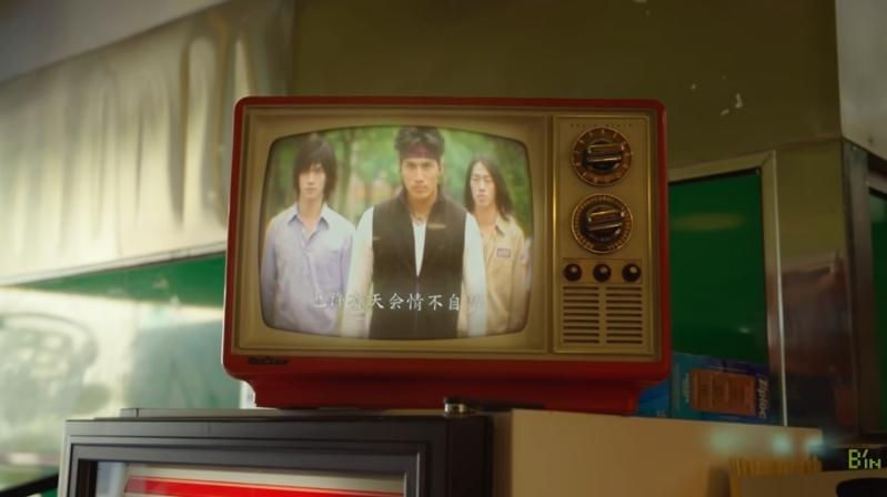 五月天阿信(右起)、言承旭、周杰伦、吴建豪、周渝民携手合作新歌。(图／相信音乐提供)