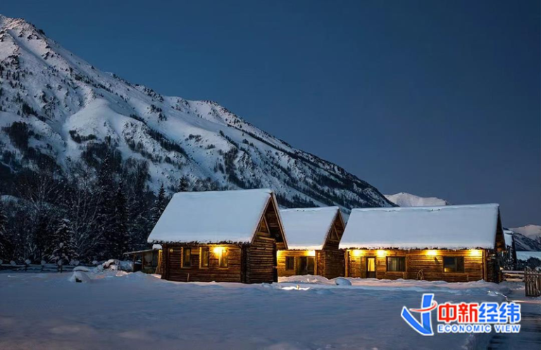 禾木某民宿外观。（取材自中新经纬）