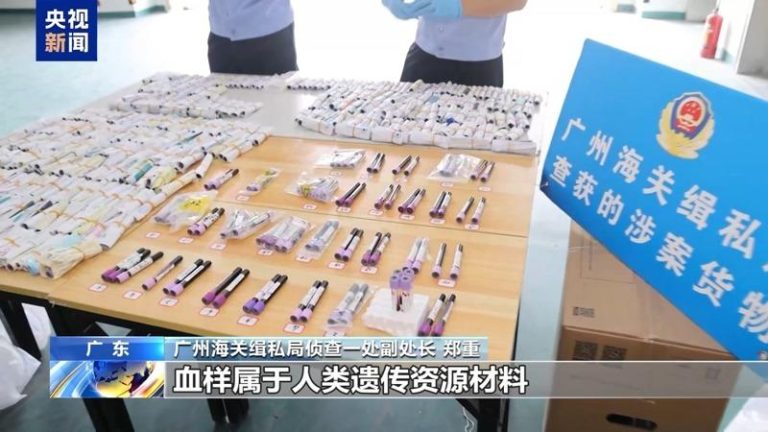 广州、佛山、深圳3地官方近日展开行动，查获2个专业走私孕妇血样出境的犯罪团伙。（央视新闻）