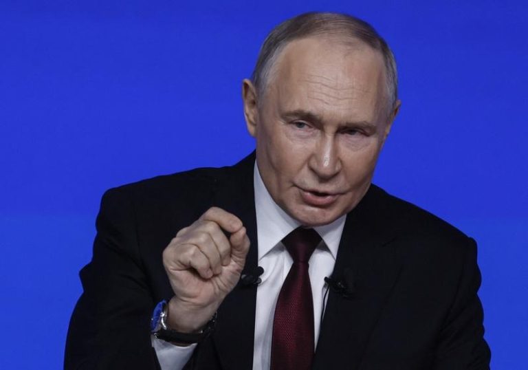 俄罗斯总统普亭（Vladimir Putin）19日举行年度年终记者会。欧新社