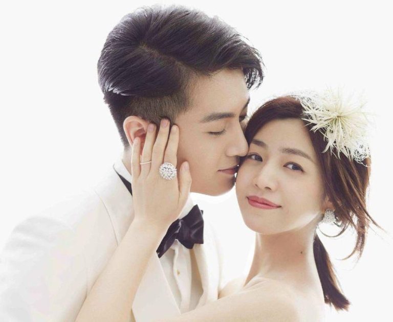 陈妍希（右）和陈晓于今年2月宣布离婚。（取材自微博）