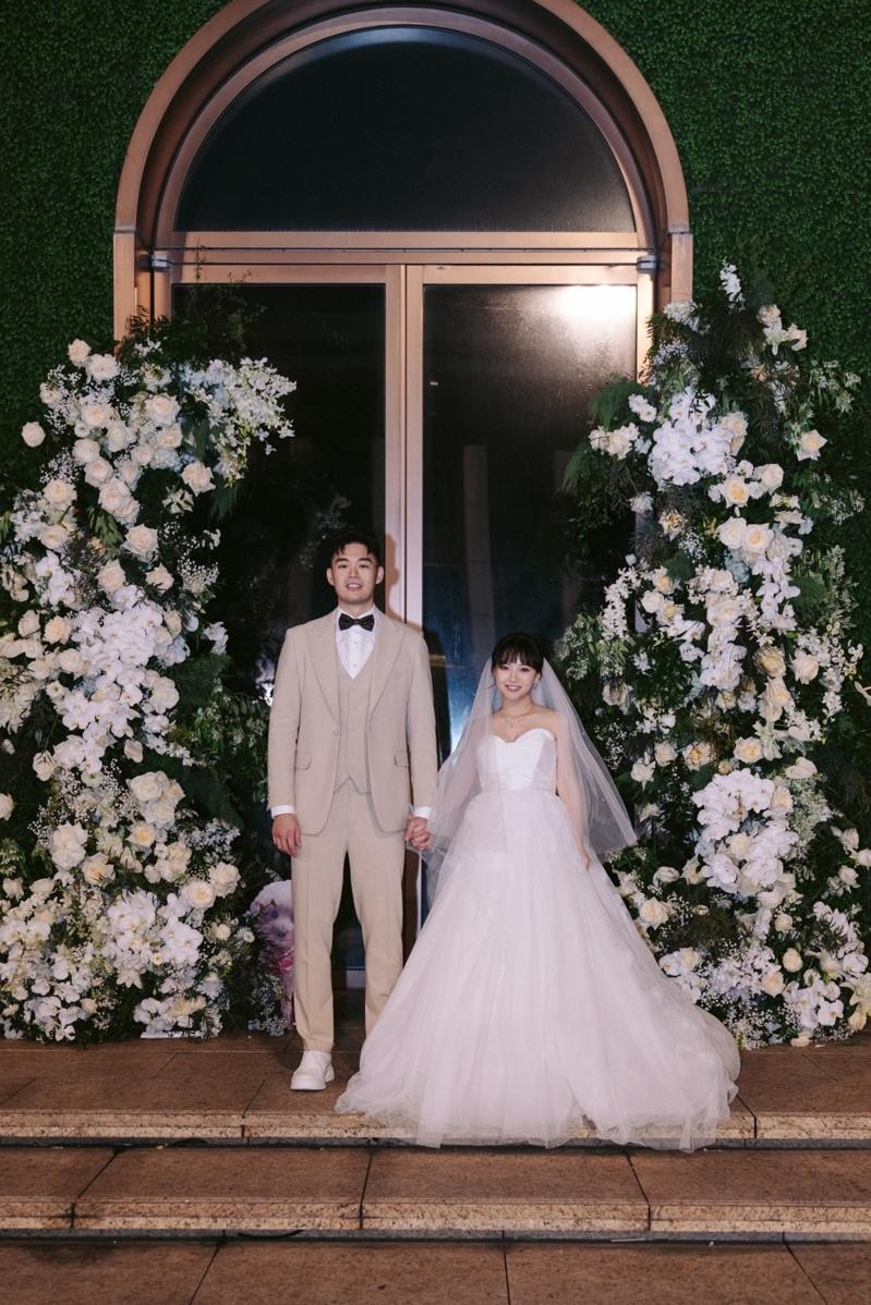 王齐麟和陈诗媛今举办婚宴。图/经纪人提供