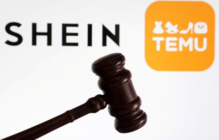 指要求「不成比例」巴黎法院拒封网 Shein躲过停运 中资超快时尚电商平台Shein先前在法国被指控贩售违法商品,很快就将争议性商品下架。法国政府希望暂时封锁Shein网站3个月,但巴黎法院裁定此一要求「不成比例」。(路透数据照片)