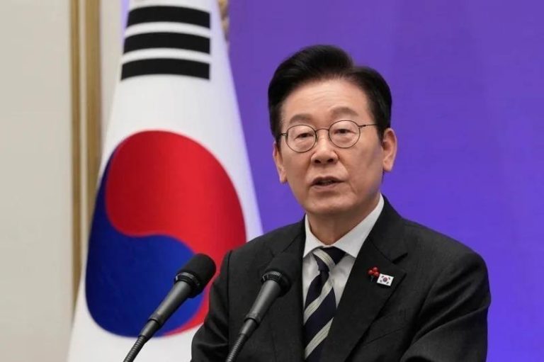 李在明:韩国海警应严打中国渔船非法捕捞 还要重罚 南韩总统李在明。(美联社)