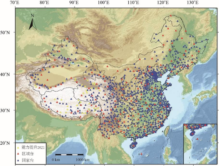 利用AI助力地震监测 中国研发系统通过论证 中国地震系统研发的新一代地震数据实时智能处理平台「人工智能地震实时监测系统(AIRES)」近日通过专家论证。图为截至2024年底,中国全国实时汇集交换的测震台站分布图。(截屏自中国国家地震科学数据中心)