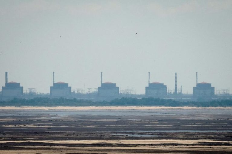乌克兰札波罗热(Zaporizhzhia)核电厂。(路透)