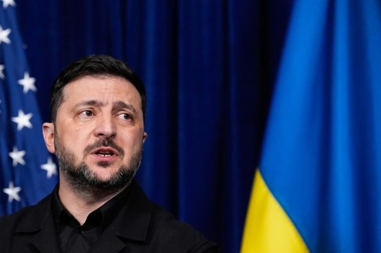 乌克兰总统泽伦斯基（Volodymyr Zelenskyy）。美联社