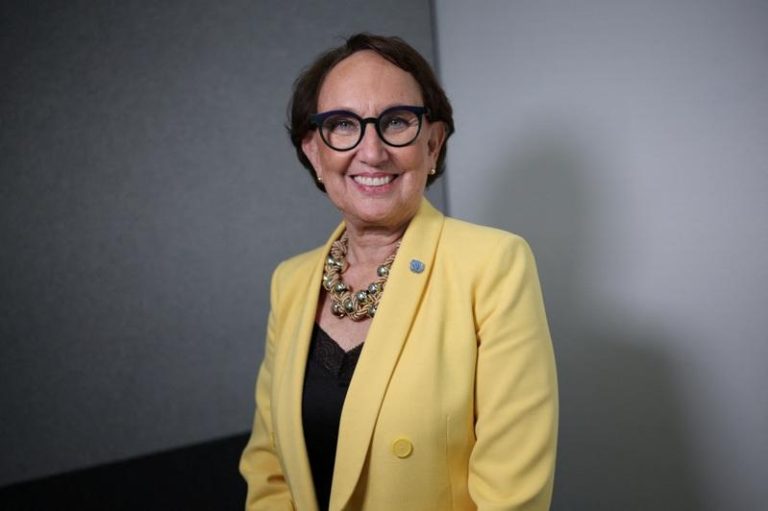 角逐UN首位女秘书长 哥斯达黎加前副总统吁平等待遇 哥斯达黎加前副总统葛林斯潘(Rebeca Grynspan)角逐下届联合国秘书长,若能当选将成为担纲此一职位的首位女性。路透