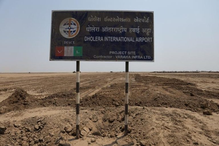 多勒拉（Dholera）特殊投资区也正兴建机场，为「半导体市」基础设施铺路。（路透）