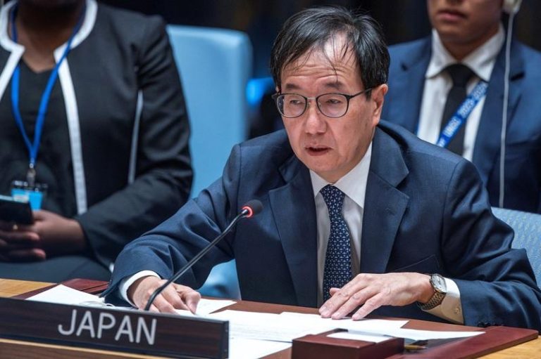 日本再致函联合国 就高市早苗涉台答辩驳中方主张 日本常驻联合国代表山崎和之。路透