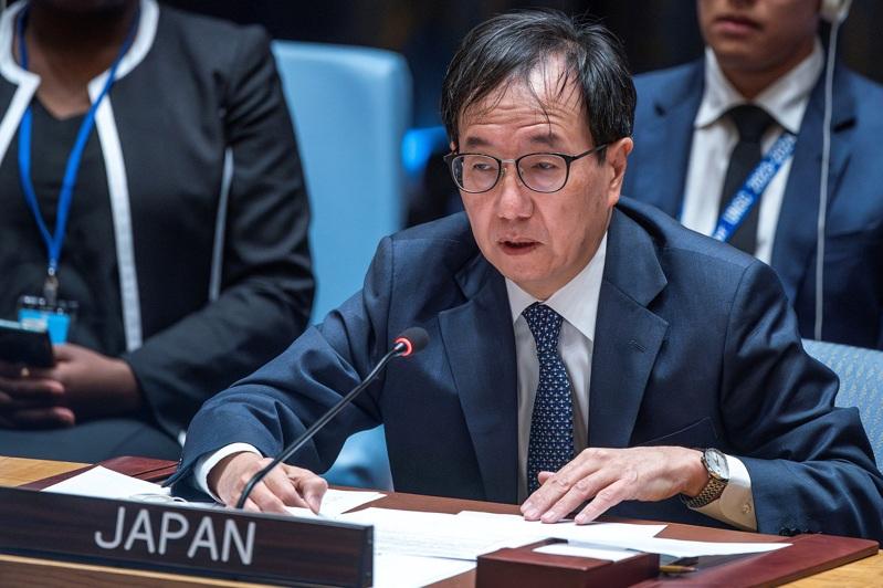 日本常驻联合国代表山崎和之。路透