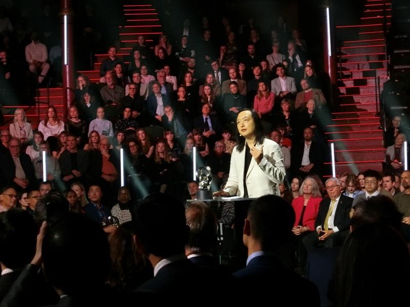 前数字发展部长、现为无任所大使唐凤。(中央社)