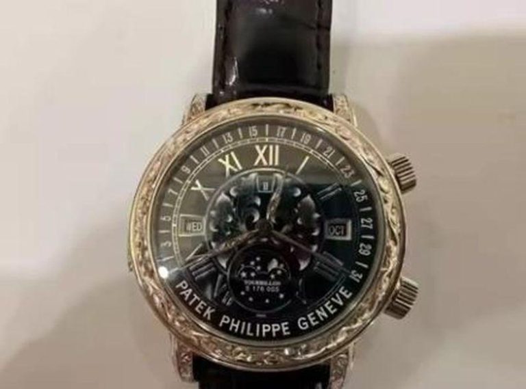 图为挂拍的6002G010腕表，评估价4129万元。（取材自极目新闻）