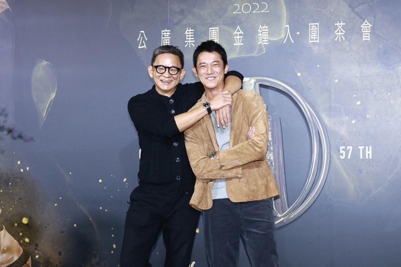 导演曹瑞原(左)多次力挺爱将吴慷仁。(记者王聪贤/摄影)