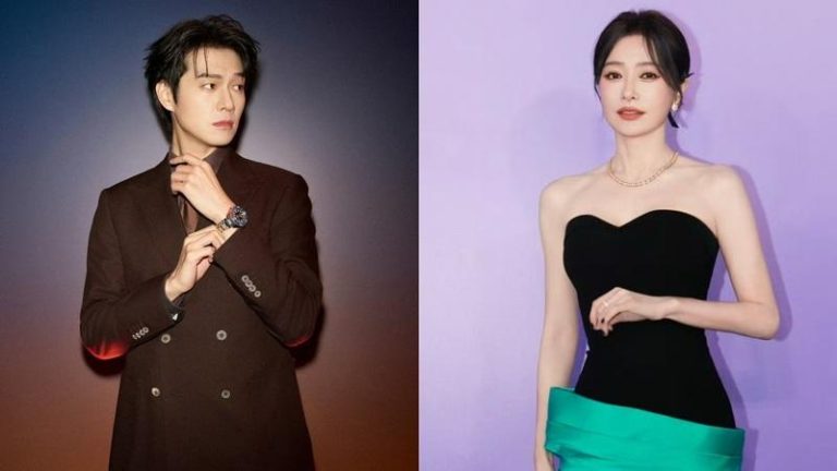 秦岚(右)和魏大勋的姐弟恋多次传分手。(摘自微博)