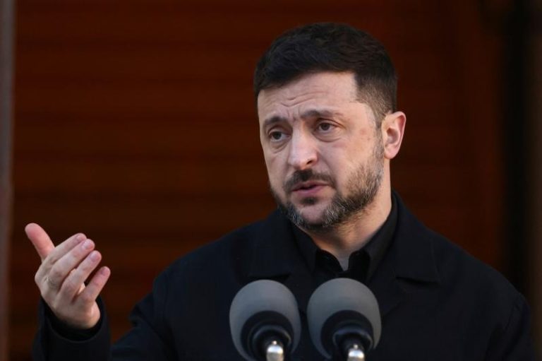 乌克兰总统泽伦斯基（Volodymyr Zelenskyy）。美联社