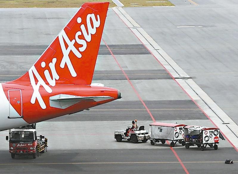 泰国亚洲航空班机。示意图,非文中飞机。(路透数据照)