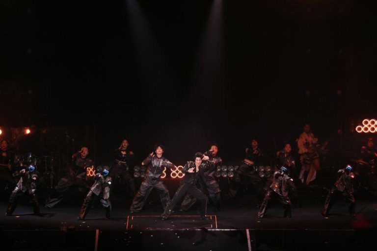 王力宏在成都开唱。图／西东音乐提供