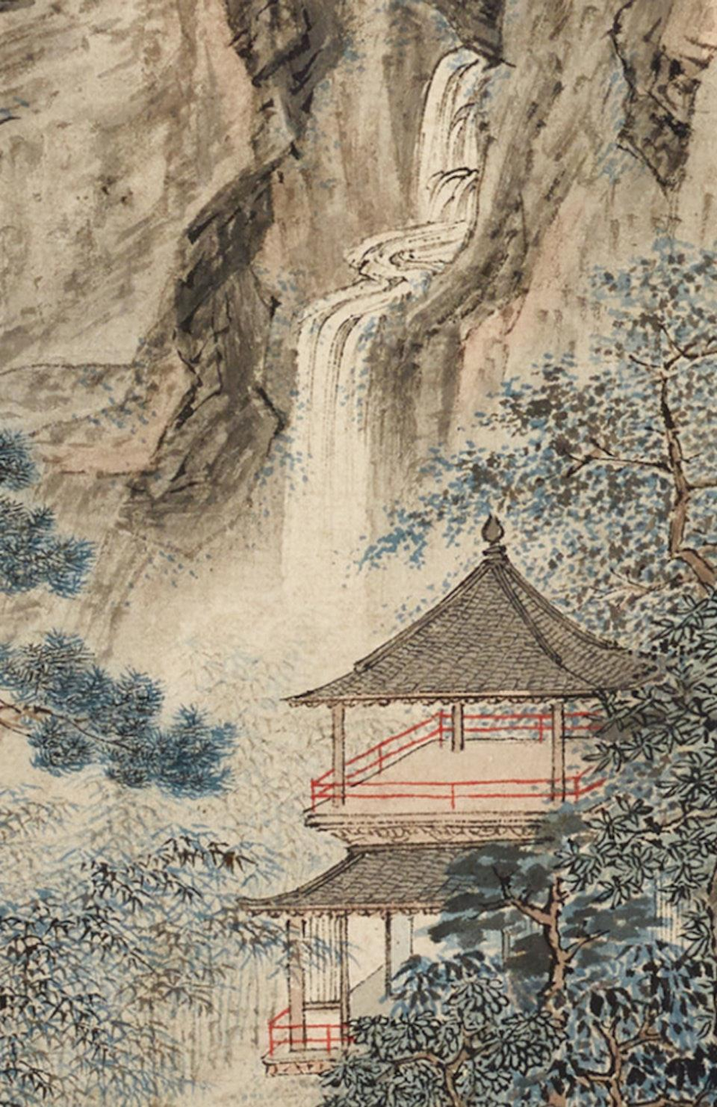 明朝画家仇英的 「江南春卷」(局部)。(取材自澎湃新闻)