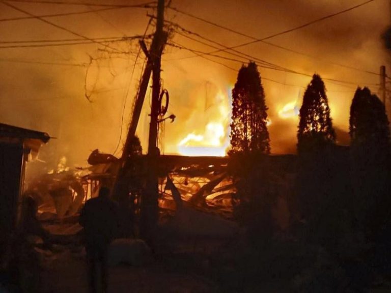俄罗斯指控乌克兰在俄方控制的乌南赫松（Kherson）地区以无人机攻击1间饭店与咖啡馆，至少造成24人死亡。(欧新社)
