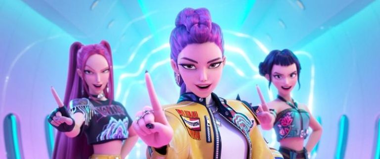 动画电影「KPop 猎魔女团」风靡全球。（美联社）