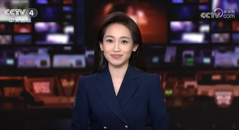 央视00后新主播陶忆雯。（取材自澎湃新闻）