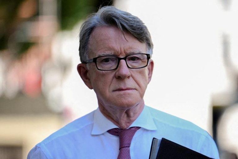 前英国驻美大使曼德森（Peter Mandelson）。(路透)